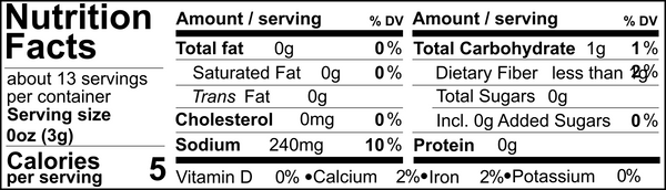 Tweed Real Food Nutritional Panel Garlic Rosemary Rub 40g