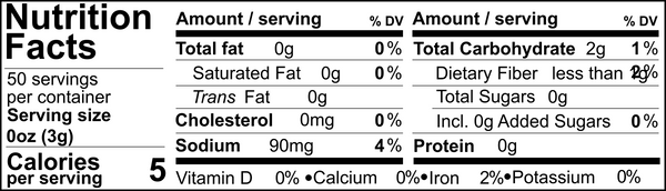 Tweed Real Food Nutritional Panel Louisiana BBQ Rub 150g