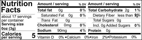 Tweed Real Food Nutritional Panel Louisiana BBQ Rub 50g