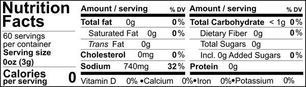 Tweed Real Food Nutritional Panel Wild Porcini Salt 180g