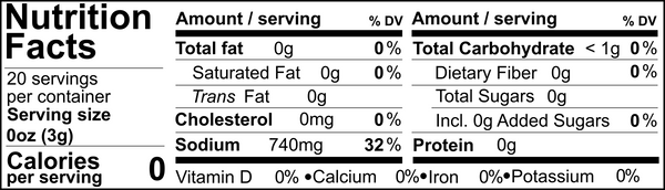 Tweed Real Food Nutritional Panel Wild Porcini Salt