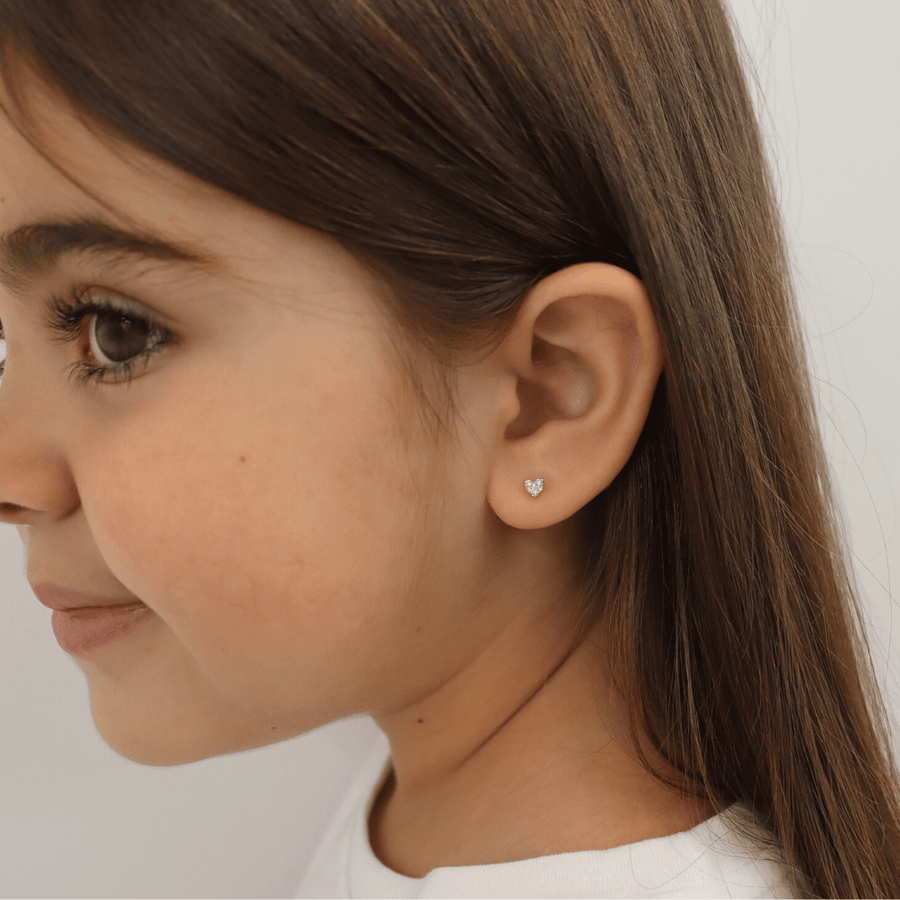 14K Chloe Cross Diamond Studs (SAMPLE SALE) 14K White Gold