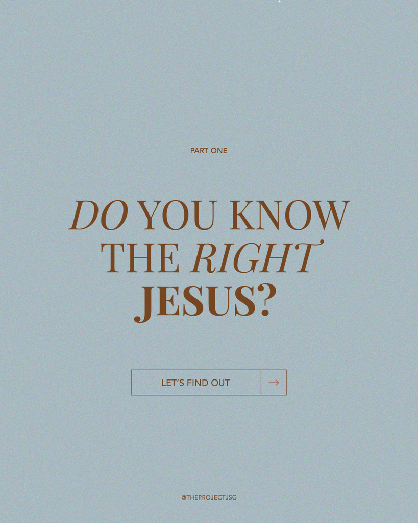 Do we know the right Jesus?