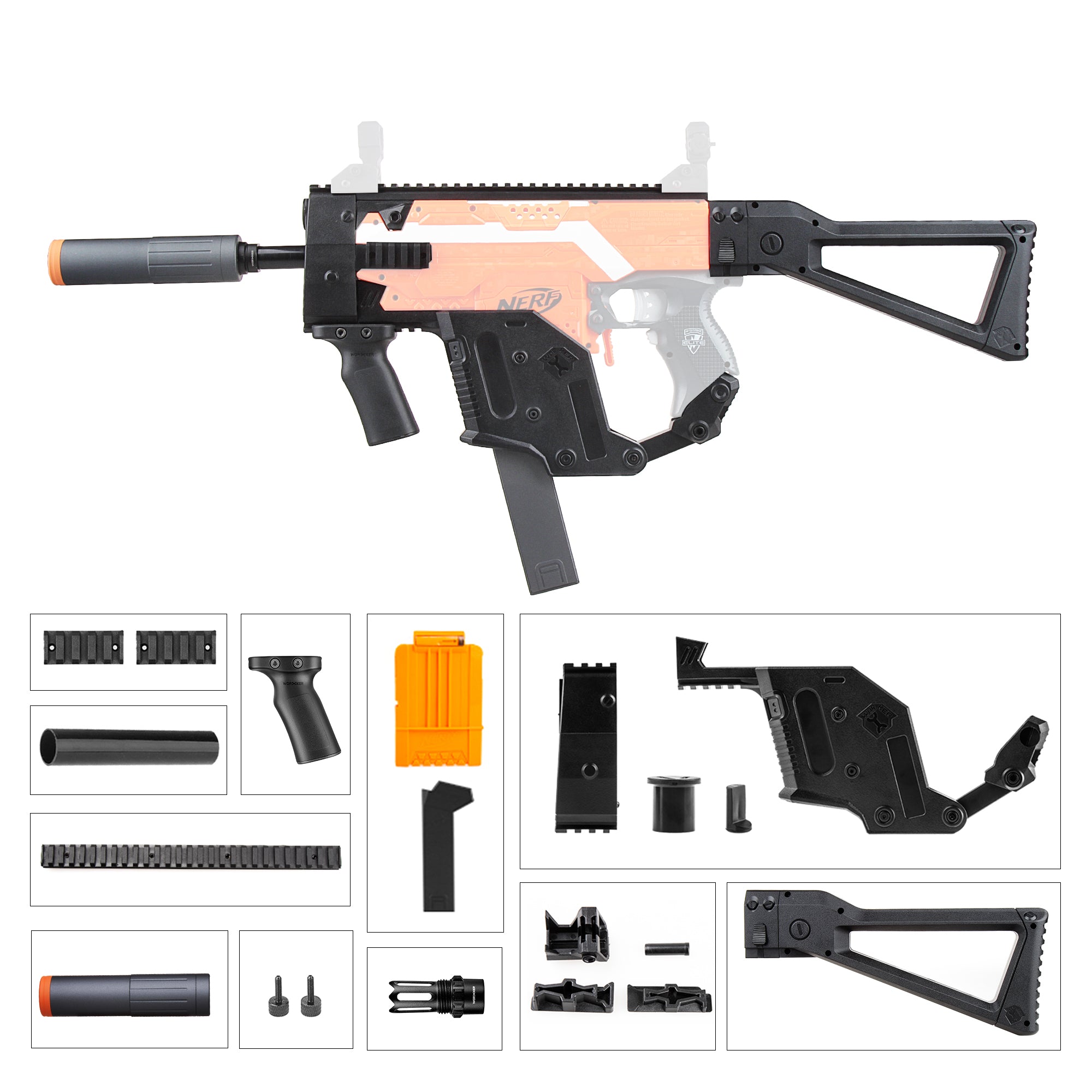 Worker Kriss Vector Mod Kits Set for Nerf N-Strike Elite Stryfe – JGCWorker