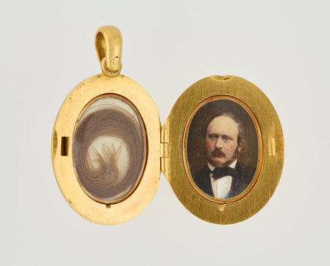 Queen Victoria's Locket containing hair from her beloved Prince Albert. Cremation jewelry has been around for centuries and was very popular in the Victorian Era