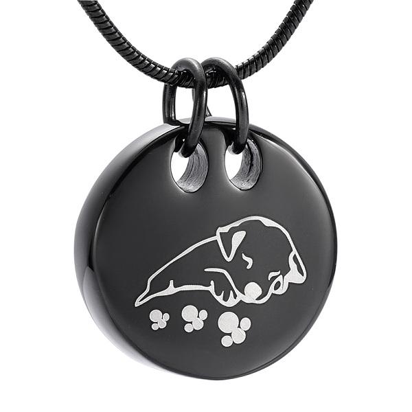 Dog Tag With American Flag - Ash Necklace - Cherished Emblems