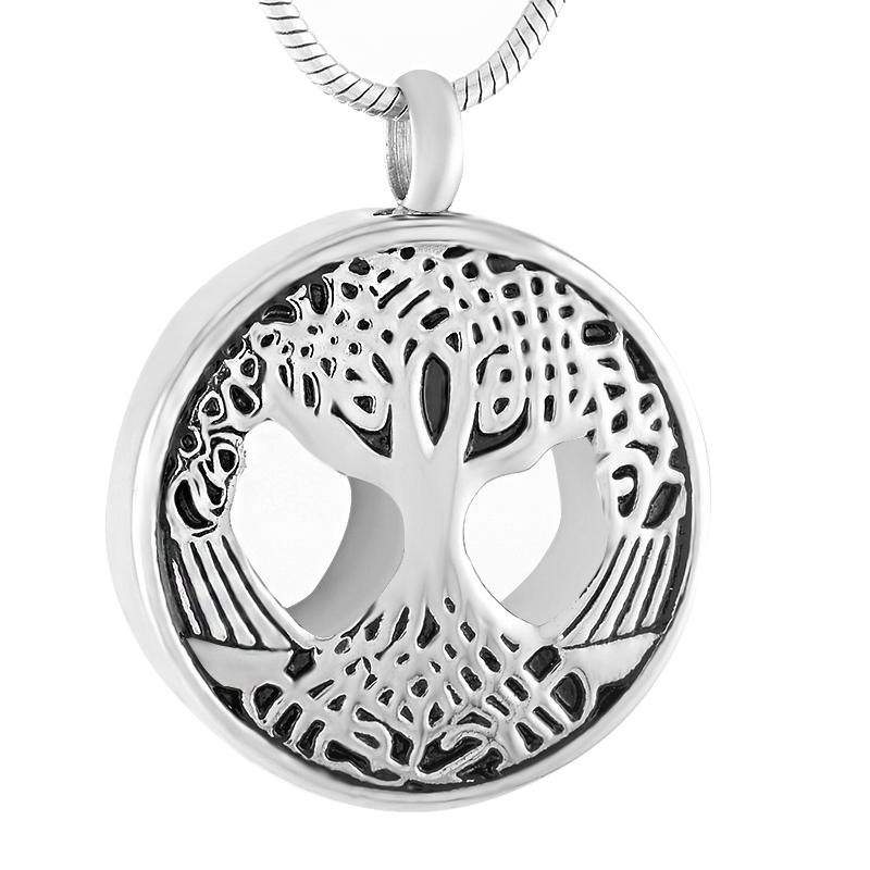 Tree of Life Teardrop Cremation - Ash Necklace - Cherished Emblems