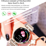 H1 Women Fashion Smart Watch Blood Pressure Heart Rate Monitor Fitness Tracker Bracelet Smartwatch Diamond Flower Color Screen - Pop Up Life