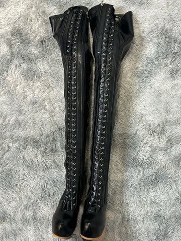 Corset Platform Thigh High Boots