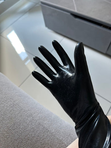 latex fetish gloves