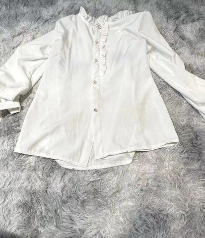 Ruffle Frill Long Sleeve Blouse