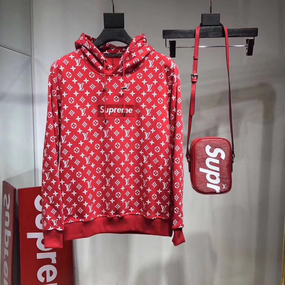 supreme lv hoodie replica