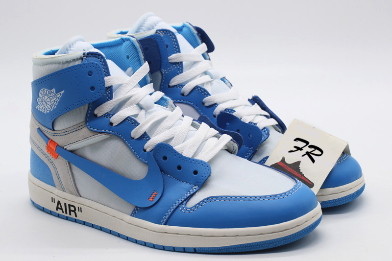 ow x air jordan 1 unc