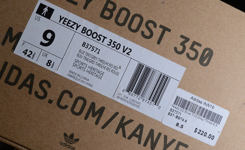 blue tint yeezy box