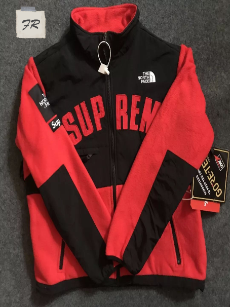 fake supreme north face