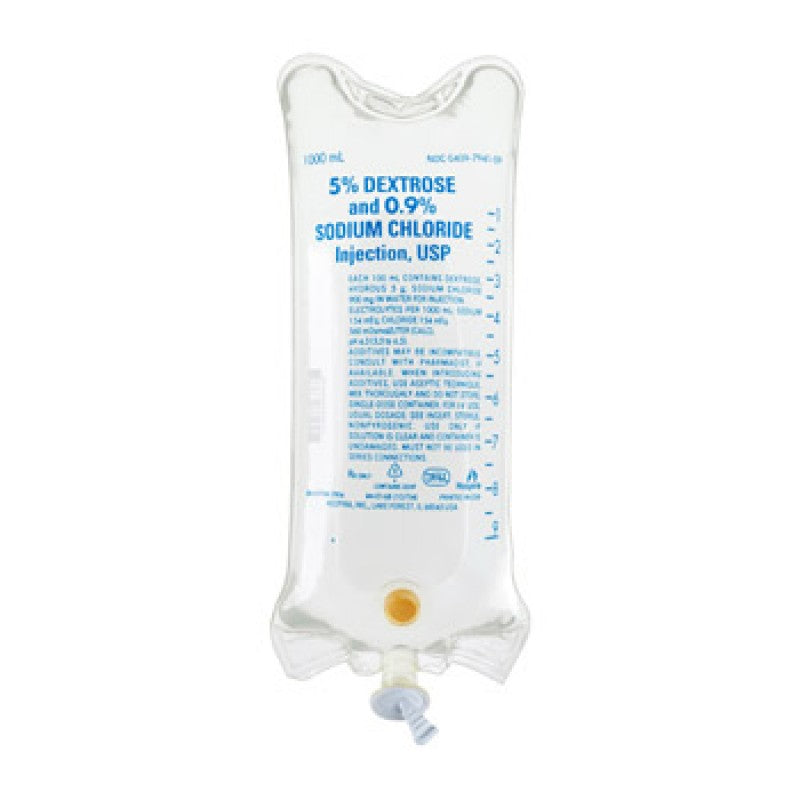 5% Dextrose and 0.9% Sodium Chloride 1000 mL (1-Bag) Not ...