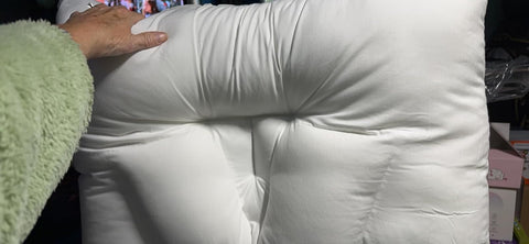 The Traction V Side of the Arc4life Traction Pillow