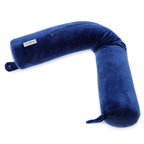 Turn Your twist pillow into an S Shape for seated sleeping or napping