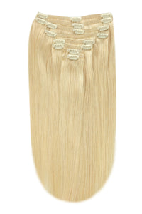 Remy Clip In Human Hair Extensions Light Ash Blonde