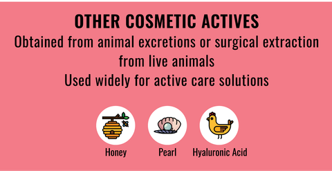 List of typical animal derived Actives in cosmetics to stay away from if you're vegan