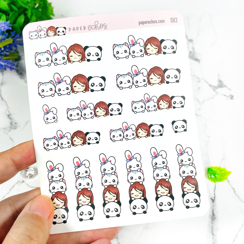 Bonbun The Bunny Sticker Sheet - BON007 – Katnipp Studios