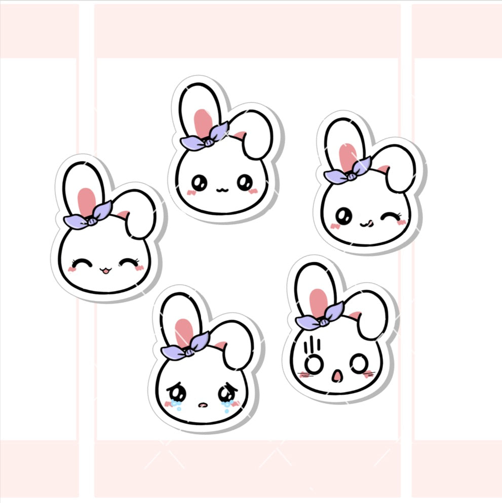 Bonbun The Bunny Sticker Sheet - BON004 – Katnipp Studios