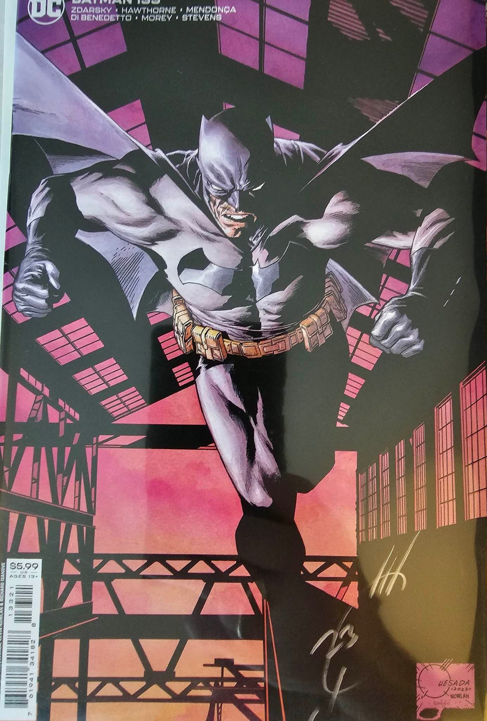 BATMAN #133 Joe Quesada Variant - SIGNED by Quesada with COA! ***ONLY |  Mutant Beaver Comics