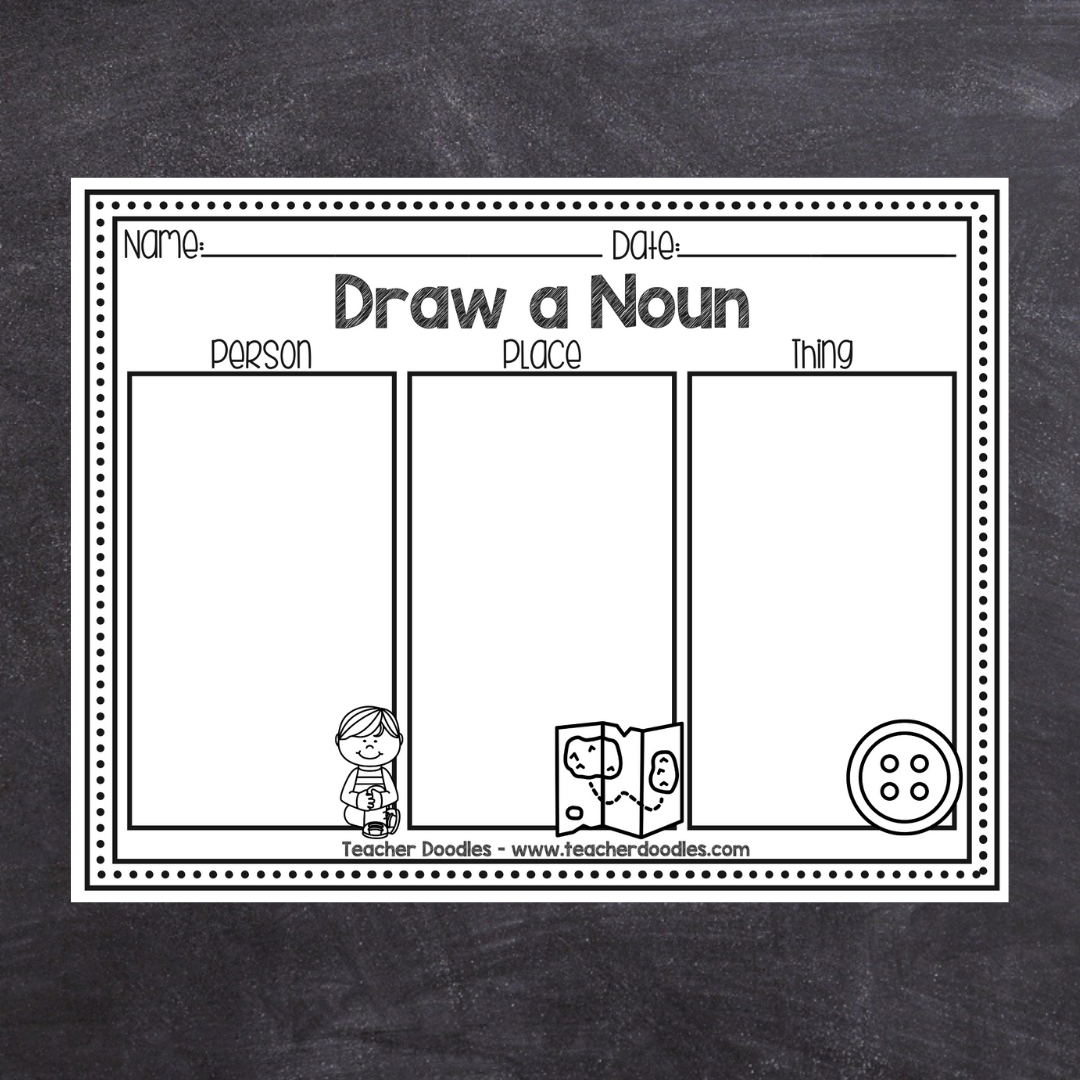 FREEBIE Draw a Noun Teacher Doodles