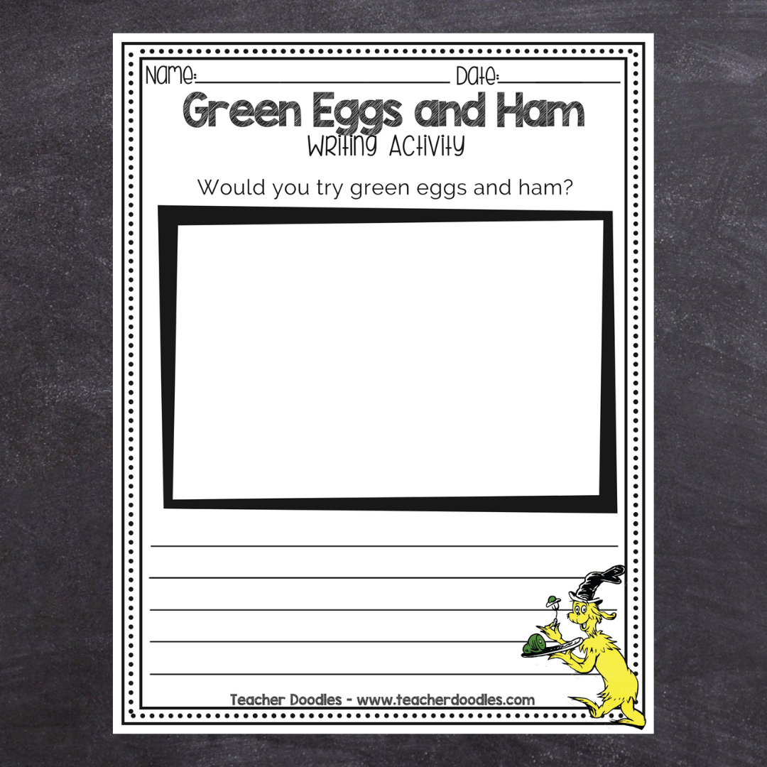 Green Eggs and Ham Writing Activity – Teacher Doodles