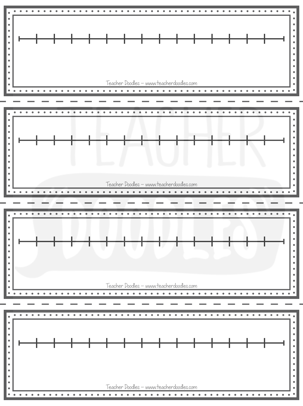 Multiplying With Number Lines Worksheet