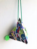 Original small triangle handmade origami bag | Colorful monkeys - Jiakuma