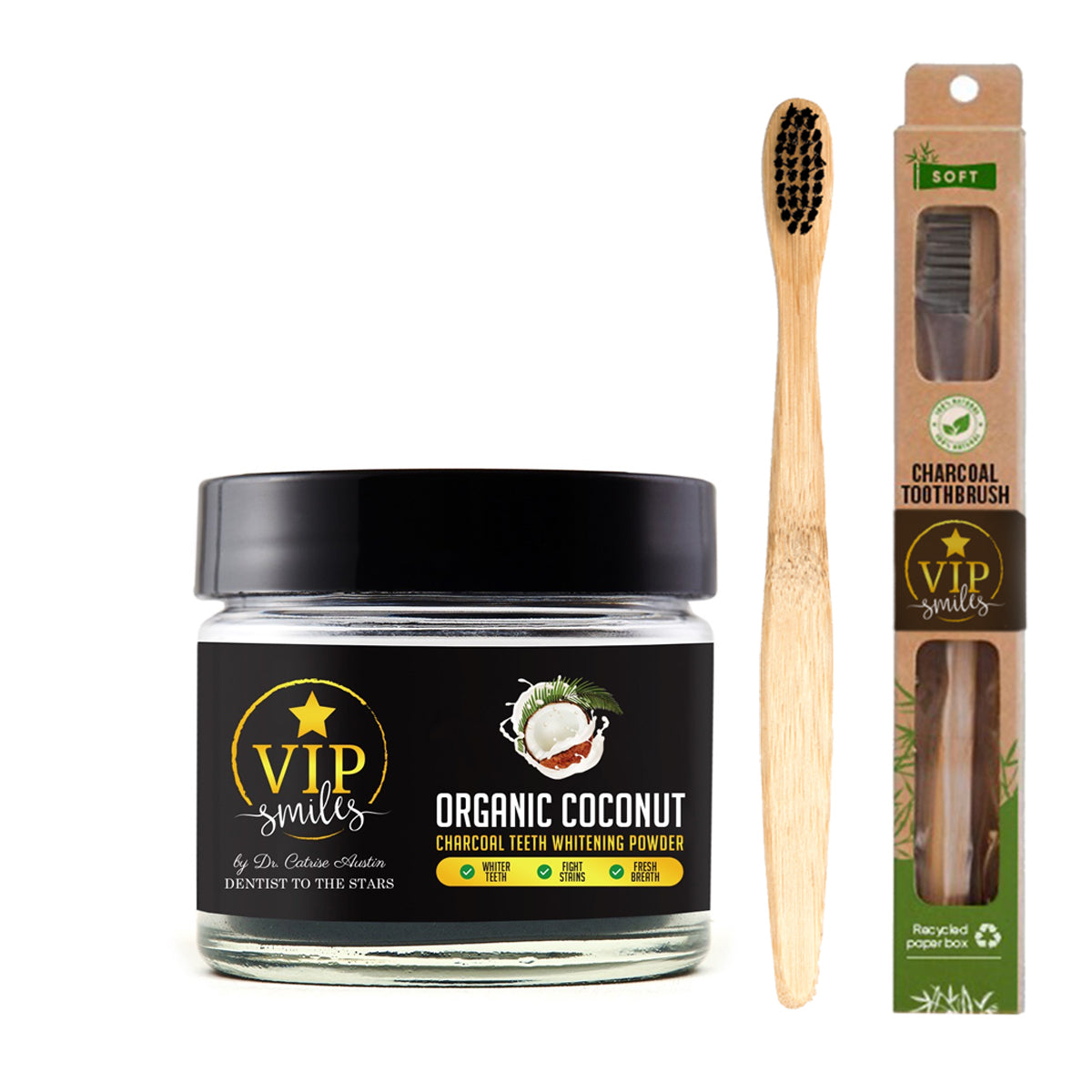 Organic Coconut Charcoal Teeth Whitening Powder and ...