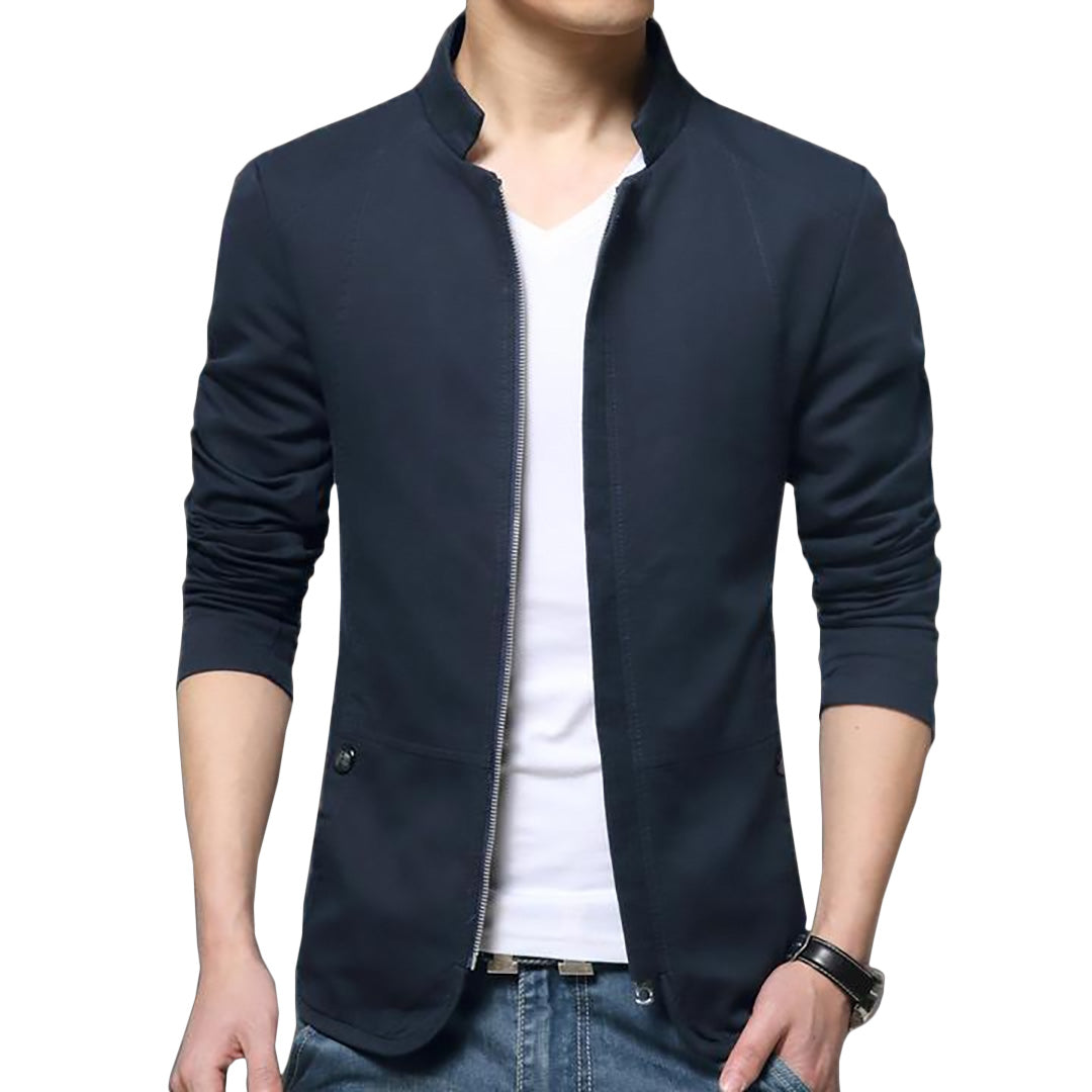 pologize british style solid casual jacket