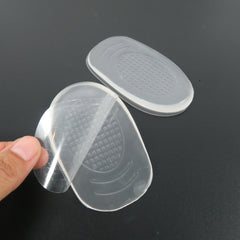 แผ่นเจลรองฝ่าเท้าแบบมีกาว - transparent Silicone Heel Cups Stickers