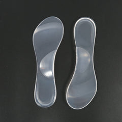 แผ่นเจลรองฝ่าเท้าเสริมพื้น แบบมีกาว - silicone anti-pain Insole Arch Pads Cushion