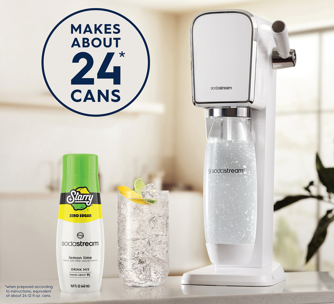 SodaStream STARRY® Zero Sugar Lemon Lime Drink Mix