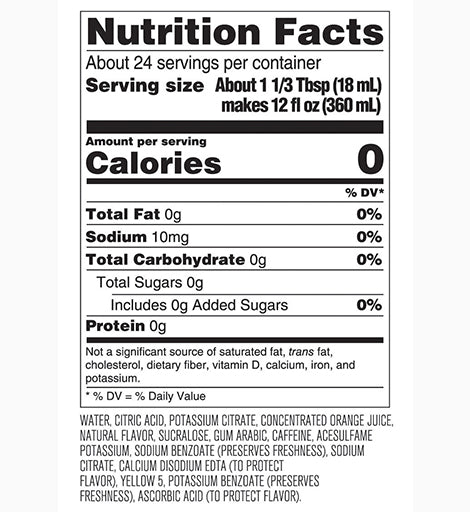 Nutrition Label