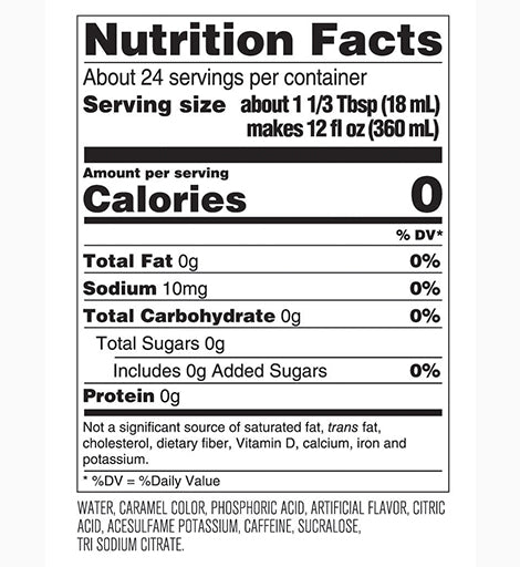 Nutrition Label