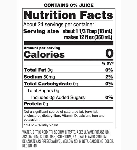 Nutrition Label