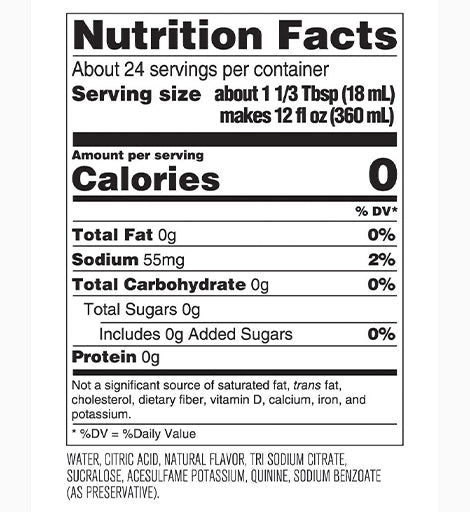 Nutrition Label