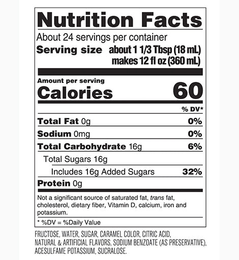 Nutrition Label