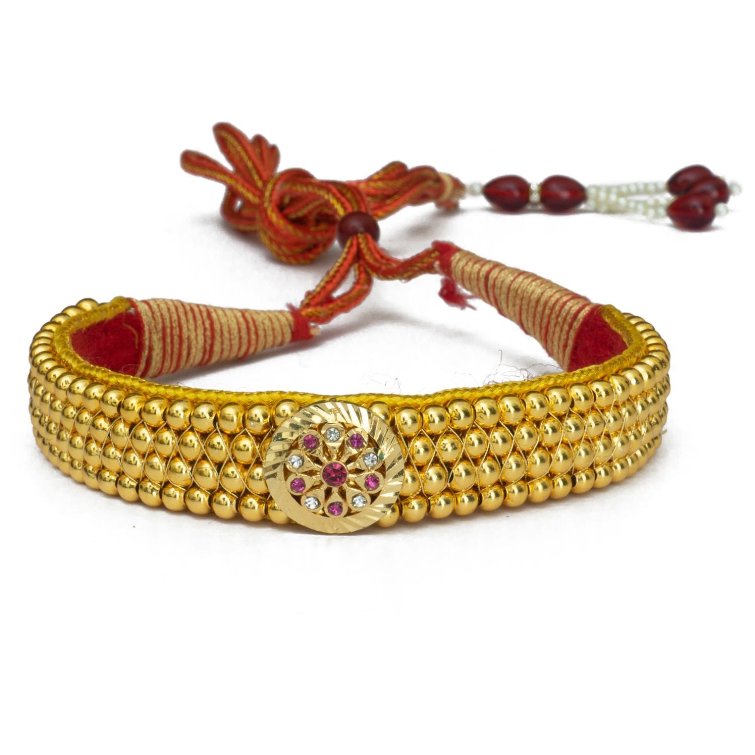 Rajasthani Bead pink color Kanthi Choker Set for Women – Meira Jewellery