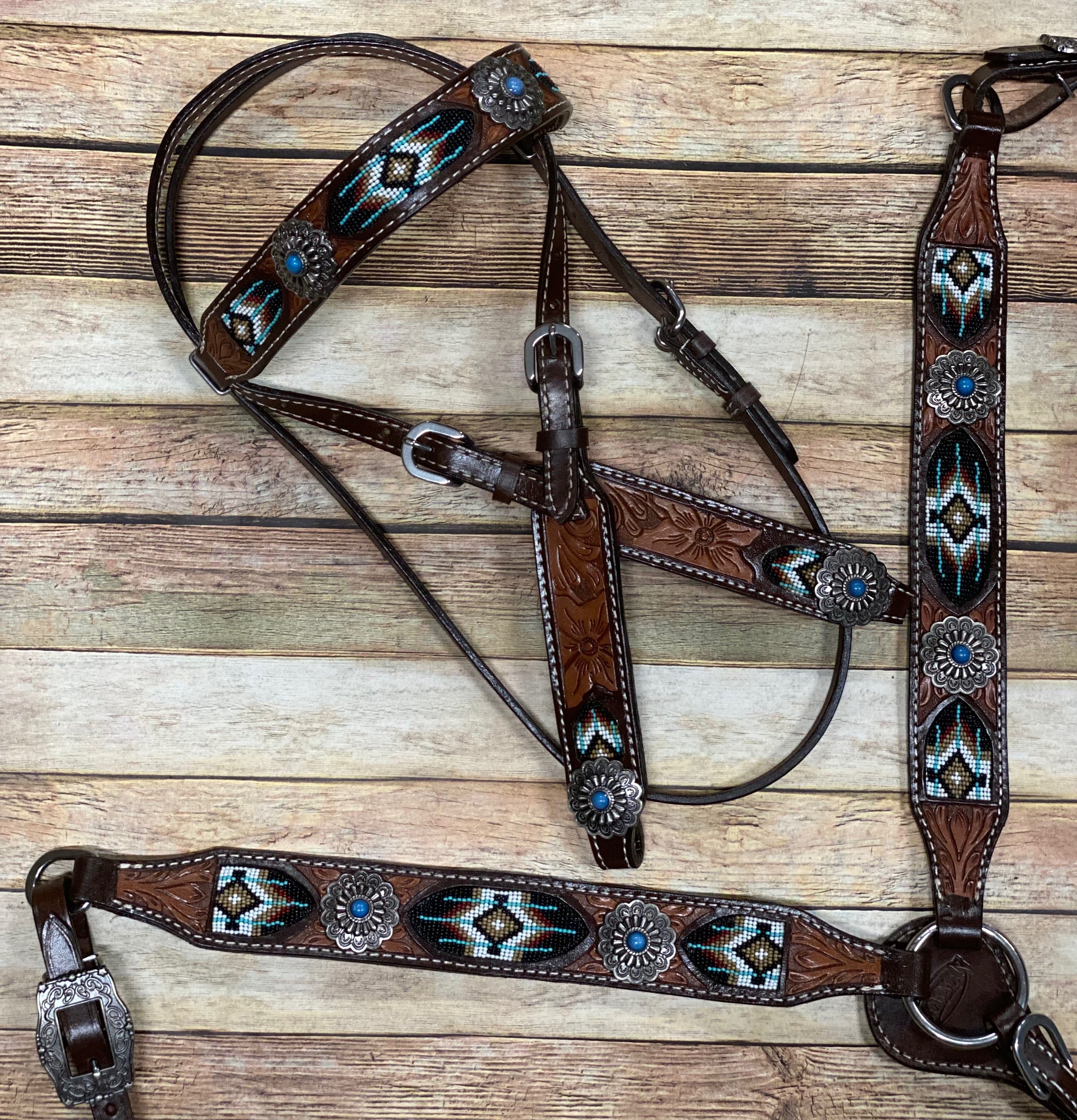 Hair on Hide Inlay Tack Set – Twisted T Tack