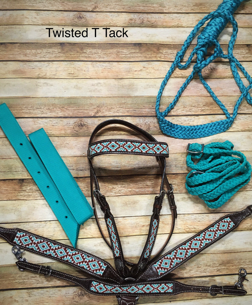 Hair on Hide Inlay Tack Set – Twisted T Tack