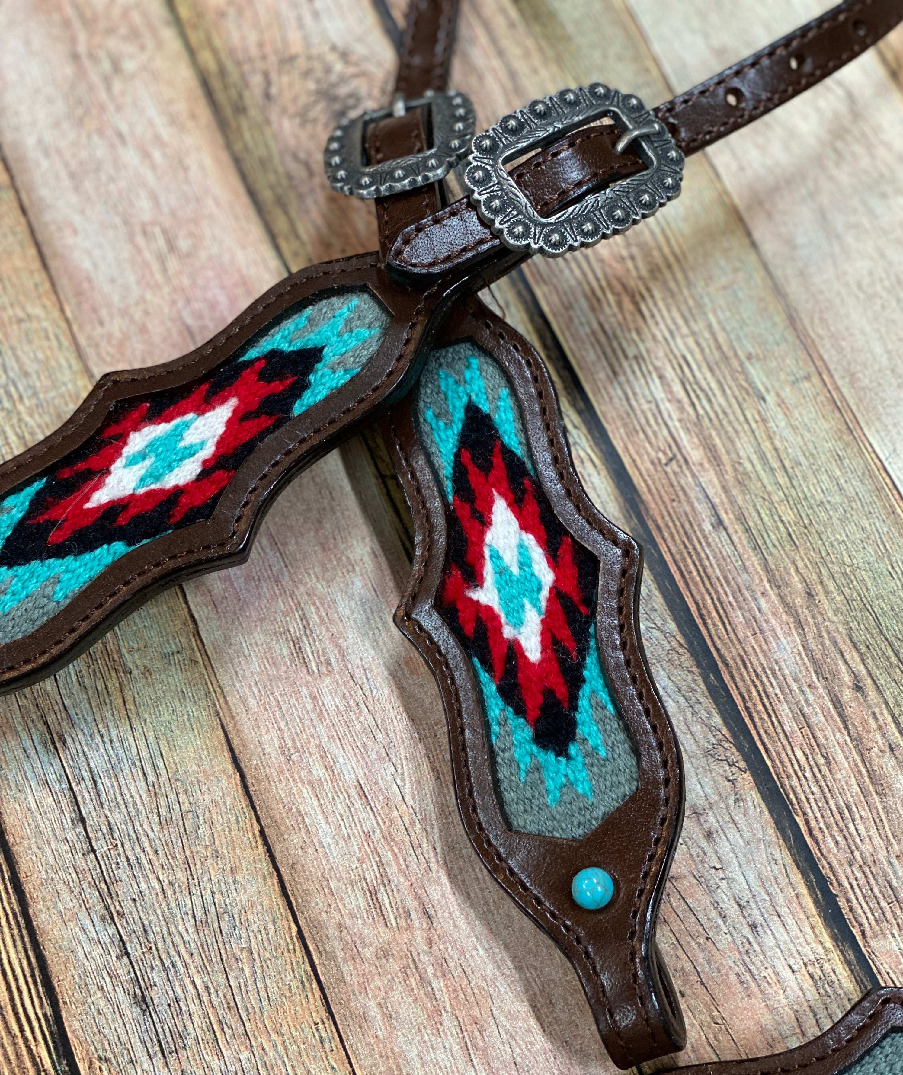 Hair on Hide Tack Set with Poker Chip Conchos - Zoom Tack