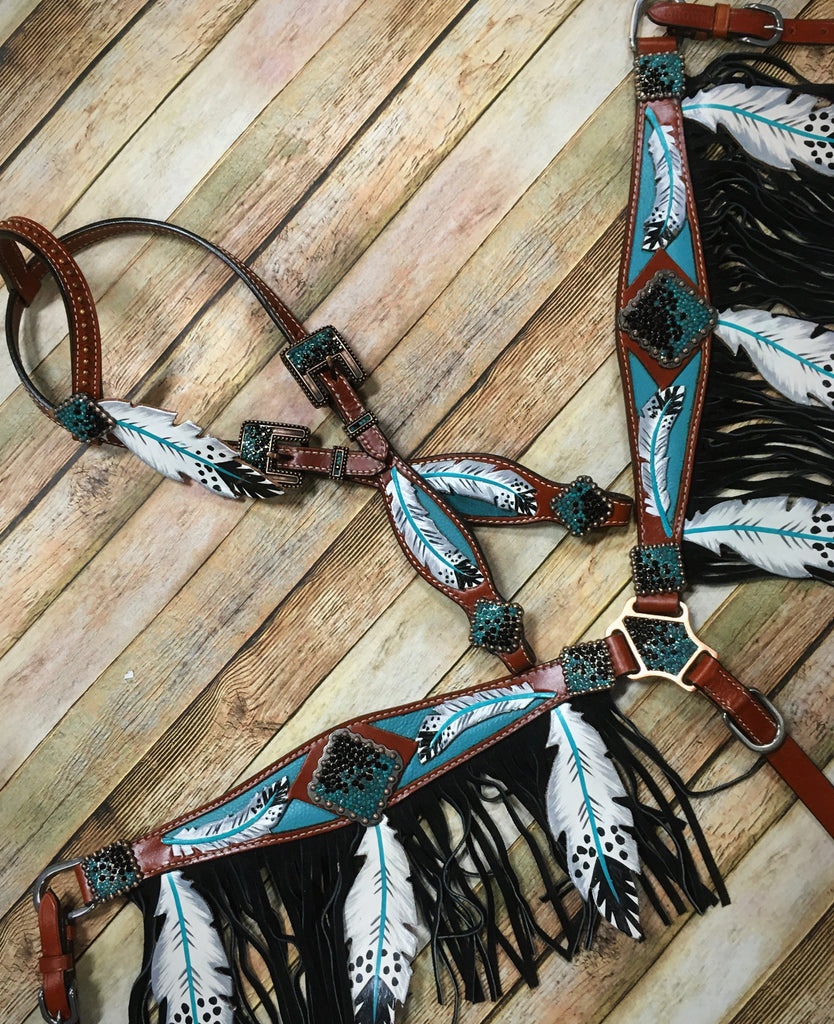 Hair on Hide Inlay Tack Set – Twisted T Tack