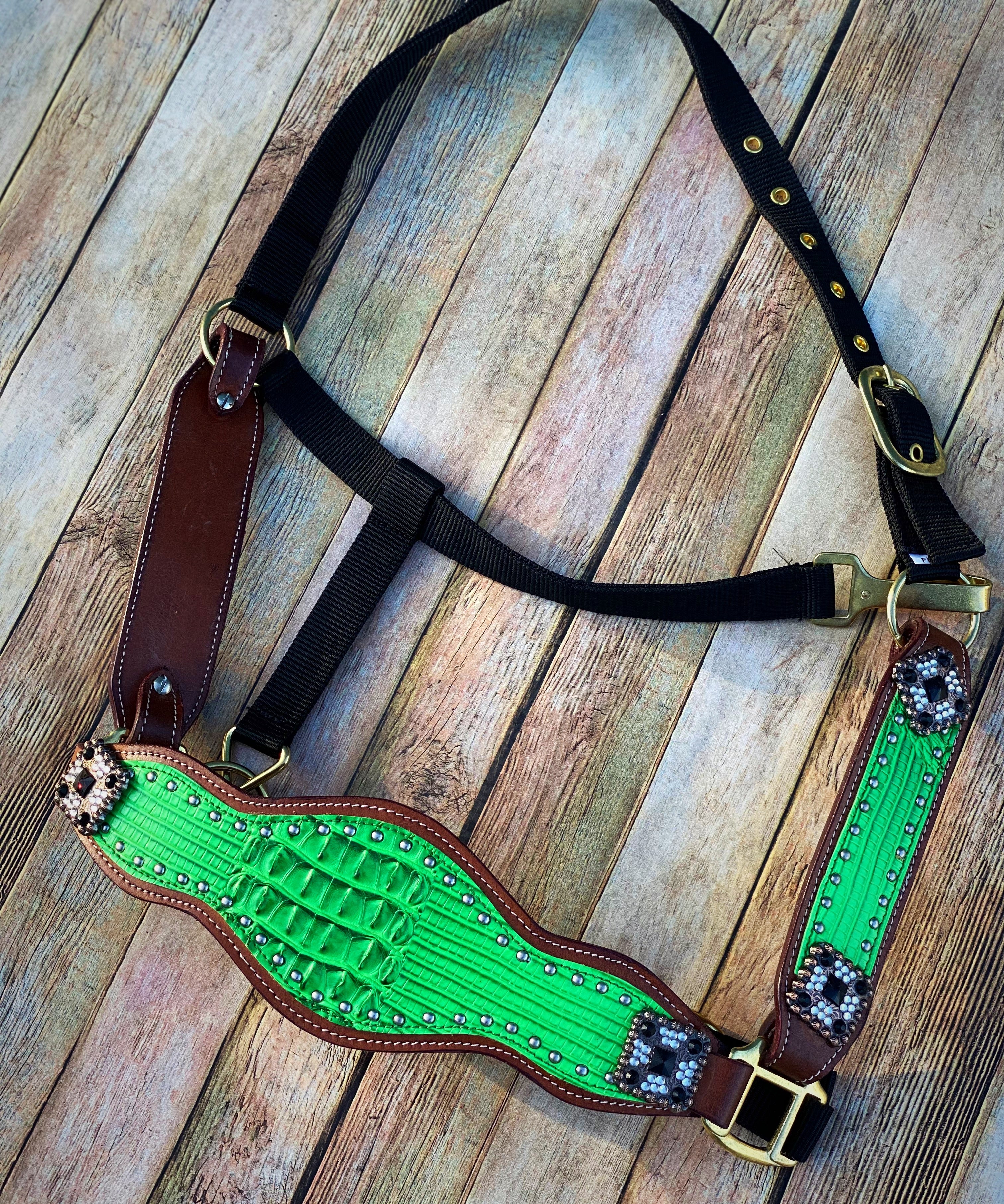 Turquoise Scroll Bronc Halter – Twisted T Tack