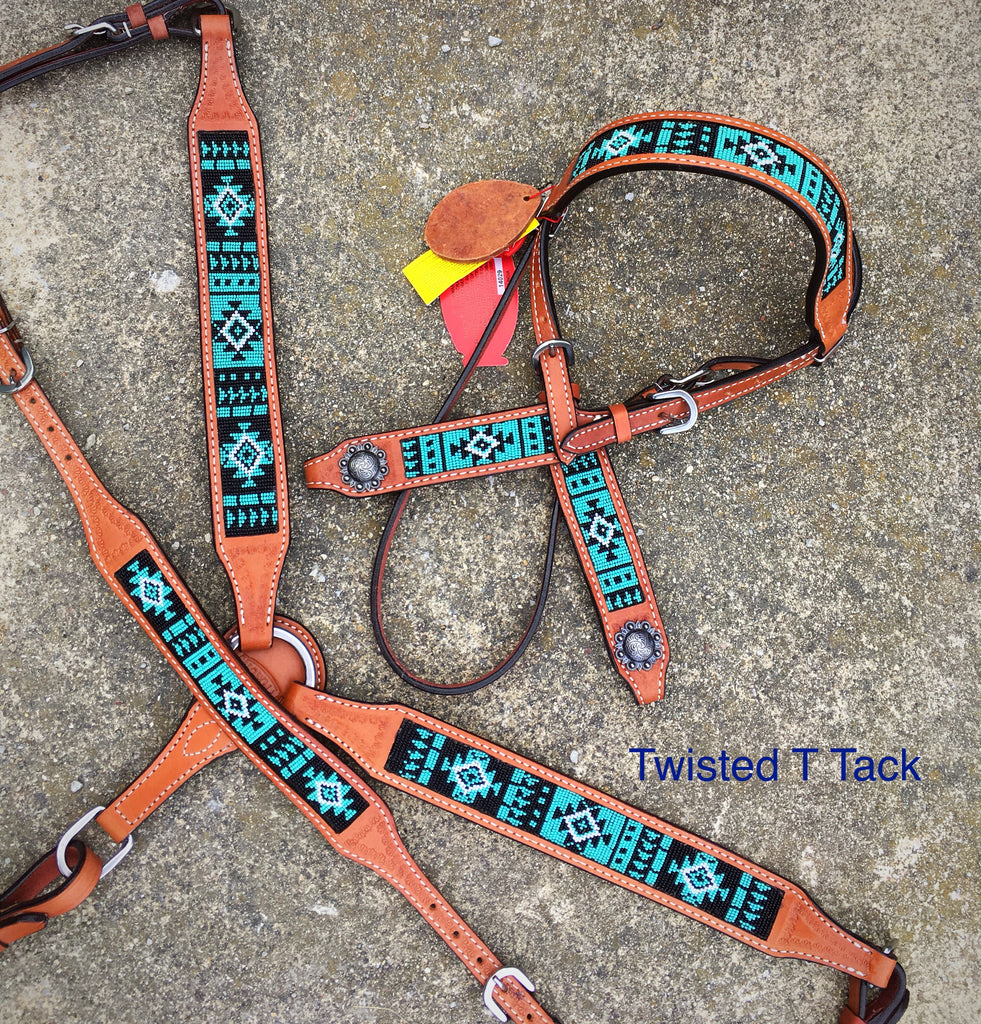 Hair on Hide Inlay Tack Set – Twisted T Tack