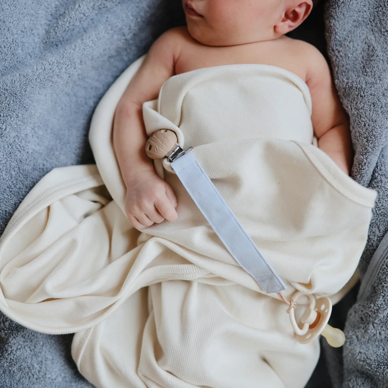 Mushie Ribbed Baby Blanket - Multiple Options