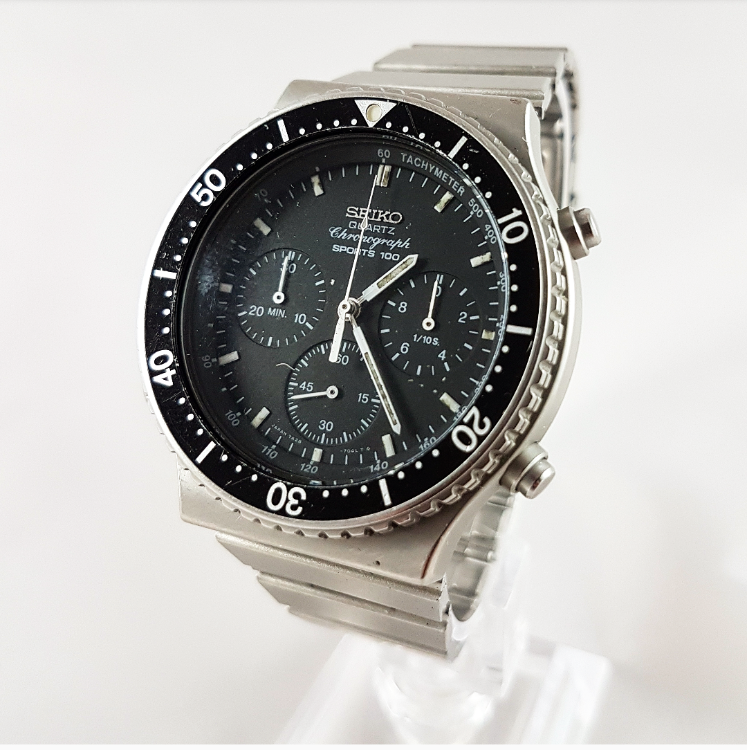 1983 Seiko Sports 100 Quartz Chronograph 7A28-7040 – Mornington Watches